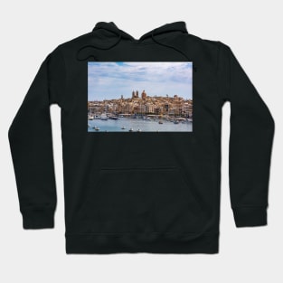 Cityscape of Senglea, Malta Hoodie